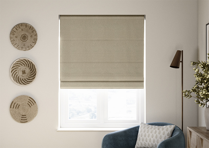 Ellesmere, Biscotti - Twist&Fit Roman Blind - Image 3